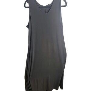 Attitudes by Renee Women's Black Midi Dress With Party Classi Sleveless Xl